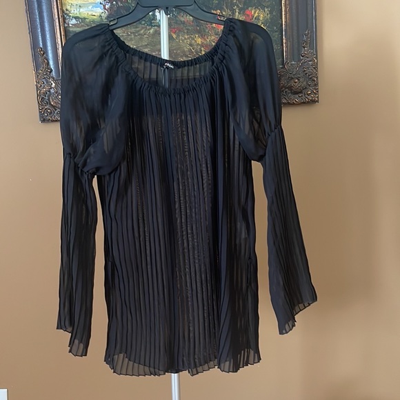 Chiffon Top Black Size M Used - Picture 1 of 4